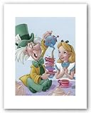 (11x14) Alice in Wonderland Movie Alice and Mad Hatter Celebration in Wonderland Disney Poster Print