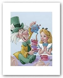 Alice and the Mad Hatter - Celebration by Walt Disney 10.5"x8" Art Print Poster Disney
