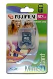 Fuji 512Mb Mini Secure Digital Card