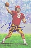 Sonny Jurgensen Autographed/Hand Signed Washington Redskins Goal Line Art Card