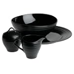 Mikasa Swirl Black 5-Piece Serving Set