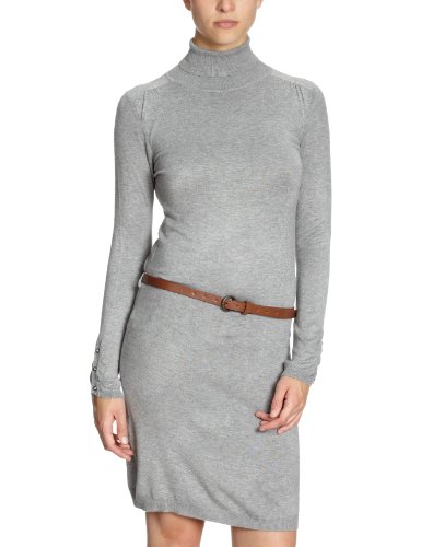 NafNaf Damen Kleid/ Knielang R68, Gr. 42 (XL), Grau (0459 gris chine) Preisvergleich