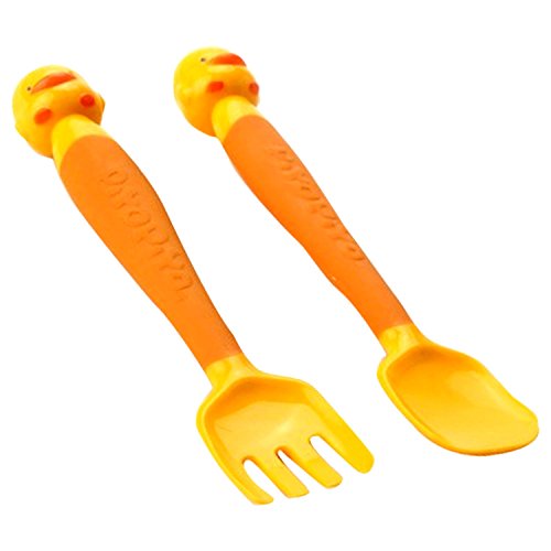 Piyo Piyo 2 Piece Bendable Spoon/Fork