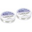 2 Clear Cord Illusion Monofilament Beading String