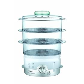 Tefal Ultra Compact VC100615 3 Tier Steamer, Chrome