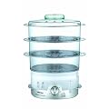 Tefal Ultra Compact VC100615 3 Tier Steamer, Chrome
