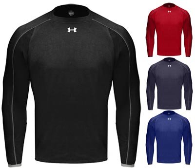 Under Armour Mens ColdGear Dugout Microfleece Pullovers Red Large