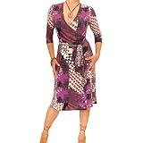 Blue Banana - Print Slinky Wrap Dress