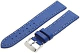 Hadley-Roma Men's MSM909RF-200 20-mm Blue Genuine Lorica Leather Watch Strap