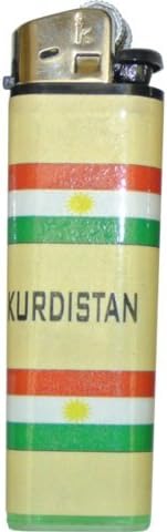 Kurdistan Flag Lighters - 3 Pieces