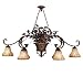 Fine Art Lamps Casa di Campagna 302640 Linear (30H x 53W) Pool Table 6-LT 600w Pendant
