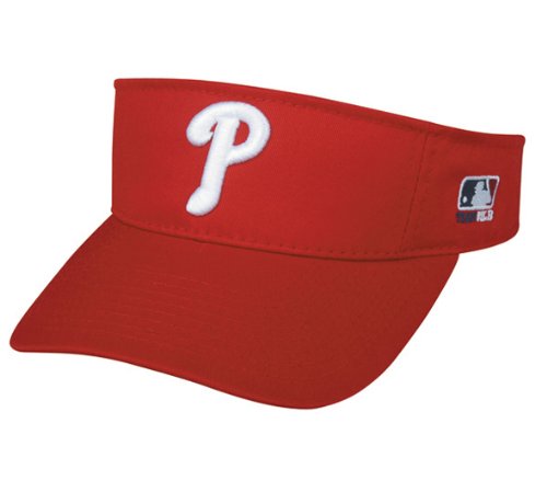 MLB ADULT Philadelphia PHILLIES Home RED VISOR Adjustable Velcro TWILL at Amazon.com