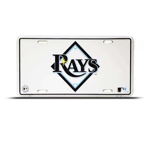 Tampa Bay Rays Mlb Metal Sport License Plate Wall Sign Tag