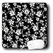 Lee Hiller Designs Holidays Christmas - Christmas Black and White Poinsettia - Mouse Pads