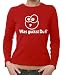 Was guckst Du!? Girlie Langarm T-Shirt Red, XS