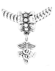 Authentic Sterling Silver Reflections Rn Registered Nurse Dangle European Bead