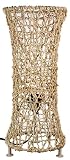 Asian Tropical Decor - 17 'Sihag Natural Fiber Lantern Lamp White Base w/ Abaca Shade