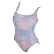 Calvin Klein Blue Striped Classic Tank Swimsuit 14
