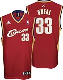 Shaquille O'Neal Jersey: adidas Maroon Replica #33 Cleveland Cavaliers Jersey - X-Large