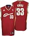 Shaquille O'Neal Youth Jersey: adidas Maroon Replica #33 Cleveland Cavaliers Jersey - X-Large (18-20)