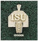 Idaho State Bengals ISU Basketball Backboard Pendant - 14KT Gold Jewelry