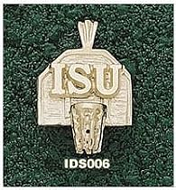 Idaho State Bengals 14KT Gold "ISU" Backboard Pendant