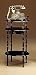 Kitchen & Housewares : Dark Cherry Finish Wood Phone Stand/Side Table Furniture