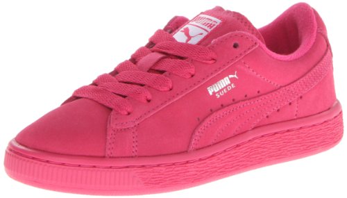 PUMA Suede Junior Sneaker (Little Kid/Big Kid),Beetroot Purple/Silver,12.5 M US Little Kid