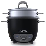 Aroma ARC-743-1NGB 6-Cup (Cooked) Rice Cooker and Food Steamer , Black with FREE MINI TOOL BOX (DH)