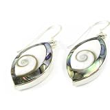 Earrings silver “Sainte Lucie” pearly.