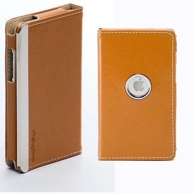Simplism Leather Flip Case for iPod touch 2G - 3G (Camel)