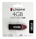 Kingston 4GB USB 2.0 Hi-Speed DataTraveler 110 (Red) (DT110R/4GB)