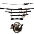 Black Belt Samurai 3 pc Sword Set