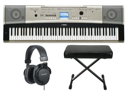 Yamaha YPG-535 88-Key Portable Grand Piano Keyboardw/ Bench and Headphones