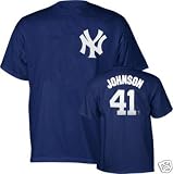 RANDY JOHNSON New York Yankees (100% Cotton) ADULT T-SHIRT with Name & Number
