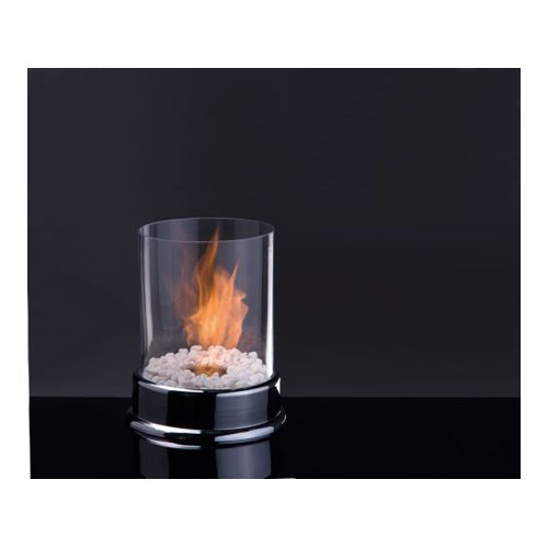 Large Indoor Outdoor Bioethanol Flame Light Round Glass Table Fire