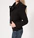 Last Kiss Double Button Fleece Short Coat in Black