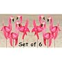 Pink Flamingo Set of 6 Whirlygigs