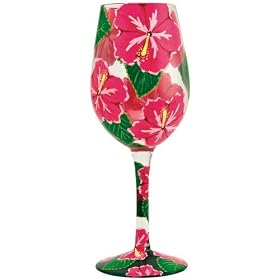 Lolita 2012 Wine Glass Hibiscus * Glass Gift New My GLS11-5518B: Home &amp; Kitchen