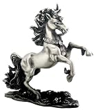 Pewter Unicorn W/ Jewels - Collectible Figurine Statue Sculpture