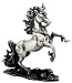Pewter Unicorn W/ Jewels - Collectible Figurine Statue Sculpture