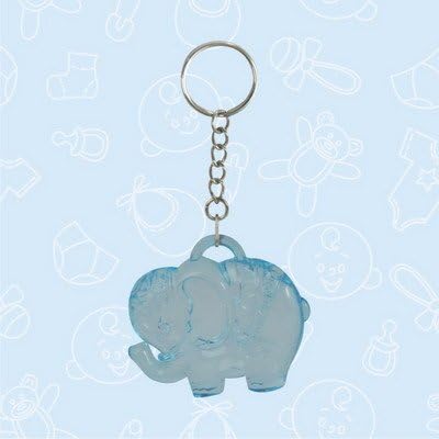 Safari Elephant Boy Acrylic Keychain Favors (Set of 12) Oh My Favors