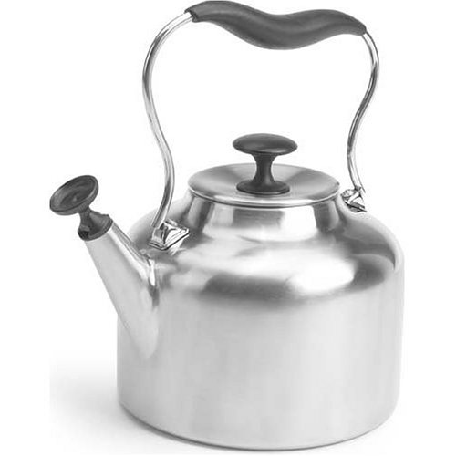 Chantal 1.8 Quart Eva Teakettle, Brushed Stainless Steel