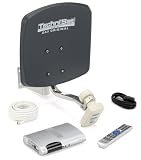 TechniSat DigiDish 33 mit DIGIT S2 Digitalreceiver Zweiteilnehmer Sat-Set grau