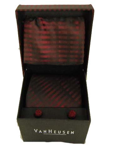 Van Heusen Tie with Pocket Square