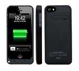 iPhone 5 Extended Battery Power Pack Plus Case Retail Packaging (Black)