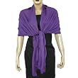 Womens Voilet Cashmere Scarves Pashmina, Crafted in India