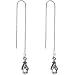 Handcrafted Imperial 925 Silver Threader Earrings
