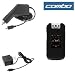 Black Durable Rubber Soft Silicone Skin Cover Case + Rapid Car Charger + Home Travel Charger for Verizon RIM Blackberry Pearl Flip 8220 Smarpthone