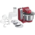Bosch MUM48R1, Rojo, Acero inoxidable, Blanco, 4820 g, 305 mm, 265 mm, 265 mm, 220 - Robot de cocina